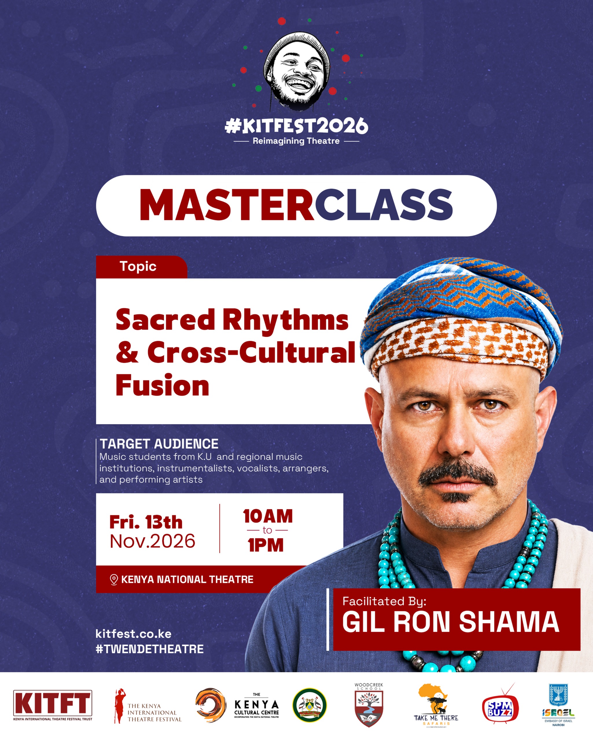 Sacred Rhythms & Cross-Cultural Fusion: A Collaborative Masterclass with Gil Ron Shama